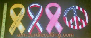 Support the USA with magnetic ribbons on your car or truck