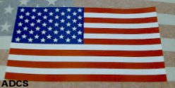 USA flag decal for your truck, RV or car window. A sticker!