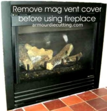 Magnetic vent covers for fireplace